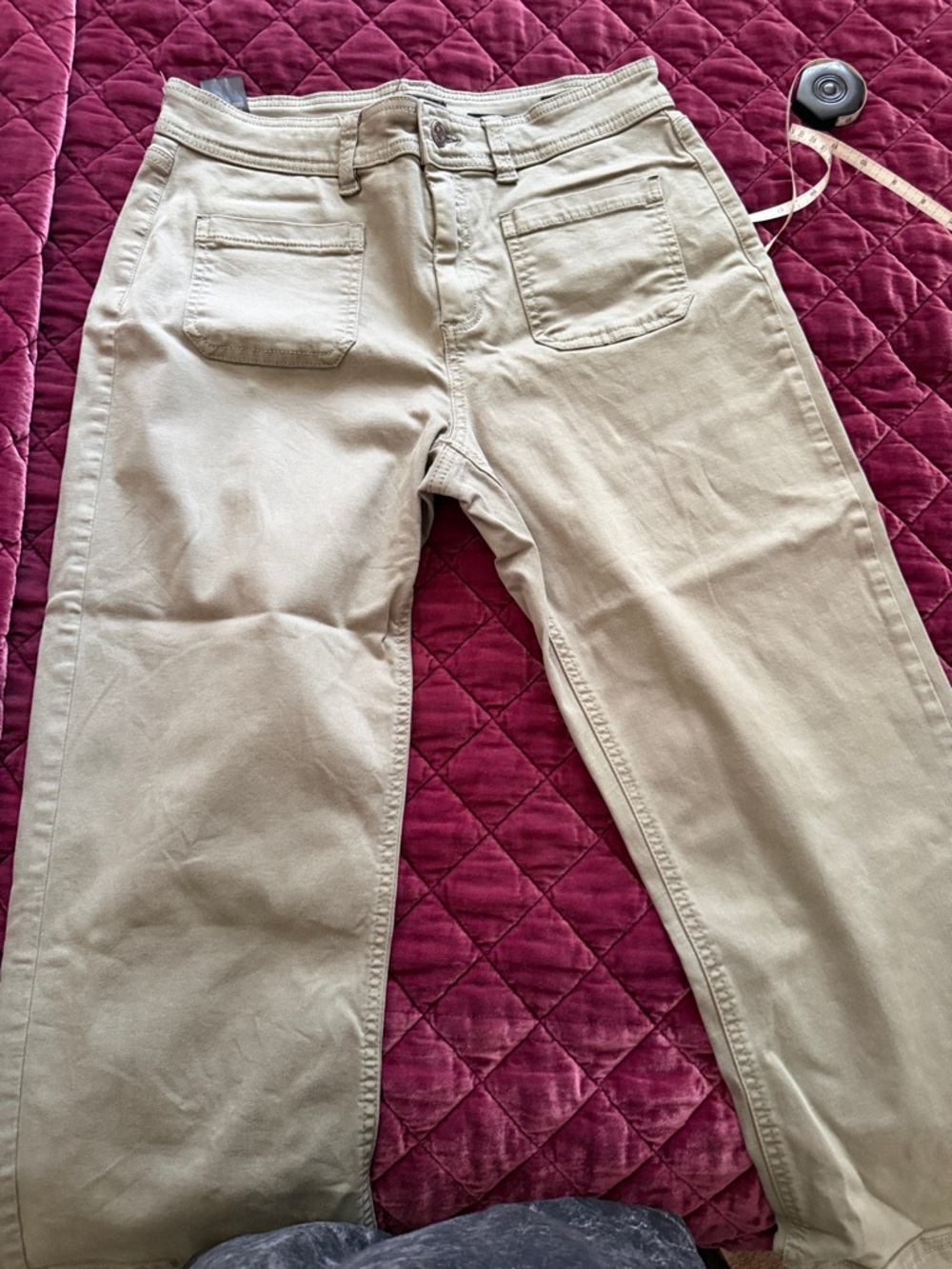 Buffalo David Bitton Khaki/Tan Straight-Leg Pants
